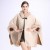 Autumn and Winter shawl imitate fur collar hooded Double surface cardigan wind shawl Coat woman#