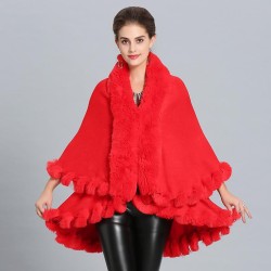 occidental style Autumn and Winter loose and comfortable imitate fox fur colla..