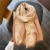 Autumn and Winter occidental style wind Double blue patchwork imitate sheep velvet Double surface warm scarf Jac