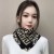 autumn fashion trend lady retro print buckle scarf warm Collar