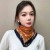 autumn fashion trend lady retro print buckle scarf warm Collar