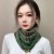 autumn fashion trend lady retro print buckle scarf warm Collar