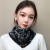 autumn fashion trend lady retro print buckle scarf warm Collar