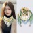 autumn fashion trend lady retro print buckle scarf warm Collar