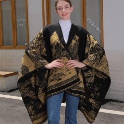lady shawl thick big imitate sheep velvet slit