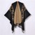  lady shawl occidental style brief tassel high quality Jacquard slit big shawl