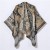 autumn Winter new lady retro slit Jacquard slit shawl occidental style head wind