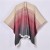 lady imitate sheep velvet shawl occidental style brief high quality gradual change slit