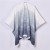 lady imitate sheep velvet shawl occidental style brief high quality gradual change slit