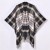 Double surface grid scarf shawl man woman imitate sheep velvet warm all-Purpose scarf