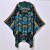  new lady Autumn and Winter ethnic style warm hooded shawl day Jacquard thick shawl