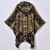  new lady Autumn and Winter ethnic style warm hooded shawl day Jacquard thick shawl