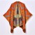 autumn Winter lady brief atmospheric Jacquard thick shawl occidental style knitting slit warm