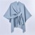 woman shawl occidental style fashion brief color belt wind