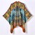 new brief geometry blue patchwork woman shawl scarf all-Purpose high quality warm slit