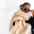 Autumn and Winter mohair scarf woman all-Purpose high color Collar occidental style pure color shawl