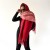 Autumn and Winter imitate sheep velvet grid scarf woman Winter high all-Purpose shawl thick  warm