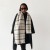 white imitate sheep velvet grid scarf woman Winter high wool all-Purpose shawl thick warm