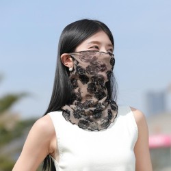 summer thin style more nets yarn hedging all-Purpose mask samll Collar surface..
