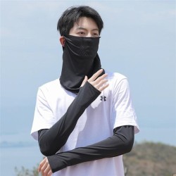 UPF+ woman summer Sunscreen mask man head Outdoor Collar man style