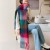 Winter high thick warm scarf woman Winter imitate sheep velvet scarf Collar shawl fashion