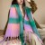 Winter high thick warm scarf woman Winter imitate sheep velvet scarf Collar shawl fashion