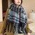 Winter high thick warm scarf woman Winter imitate sheep velvet scarf Collar shawl fashion
