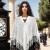 tassel hollow knitting tassel triangle Coat personality woman shawl
