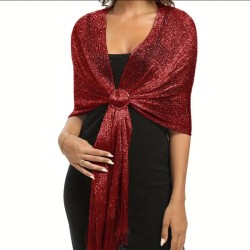  occidental style gold silver Seaside beach tassel scarf wedding Clothing