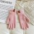 Winter glove flower sheep velvet knitting glove Autumn and Winter touch screen warm glove woman