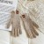 Winter glove flower sheep velvet knitting glove Autumn and Winter touch screen warm glove woman