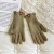 Winter glove flower sheep velvet knitting glove Autumn and Winter touch screen warm glove woman