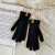 Winter glove flower sheep velvet knitting glove Autumn and Winter touch screen warm glove woman