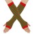 occidental style Autumn and Winter leisure all-Purpose christmas glove autumn pure color Jacquard Stripe glove