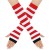 occidental style Autumn and Winter leisure all-Purpose christmas glove autumn pure color Jacquard Stripe glove