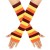 occidental style Autumn and Winter leisure all-Purpose christmas glove autumn pure color Jacquard Stripe glove