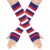 occidental style Autumn and Winter leisure all-Purpose christmas glove autumn pure color Jacquard Stripe glove
