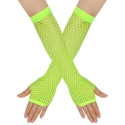 occidental style fishing net glove eyes long glove glove punk sexy glove