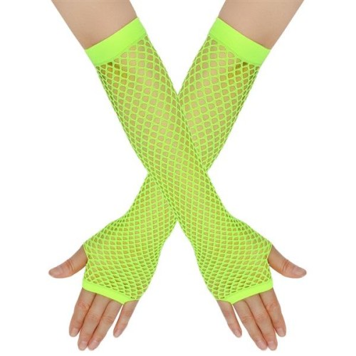 occidental style fishing net glove eyes long glove glove punk sexy glove