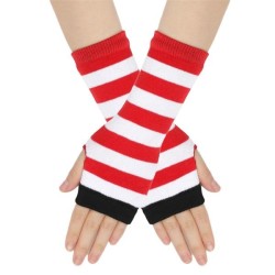  knitting glove Stripe sleeves sleeves thin style child