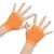  retro short style fishing net glove bride married half glove occidental style eyes glove
