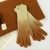 occidental style gradual change color woolen glove woman~ins Autumn and Winter thick knitting mi