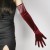 retro velvet Rhinestone tassel long glove swan velvet glove