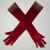 retro velvet Rhinestone tassel long glove swan velvet glove