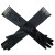 retro velvet Rhinestone tassel long glove swan velvet glove