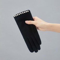 Winter sheep velvet warm glove Korean style lady velvet warm mitten touch scre..