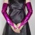  sexy layer leather glovecoslay woman sexyD tube watch-face glove