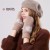 warm thick flower glove woman Outdoor autumn Winter knitting glove velvet Double layer bag glove