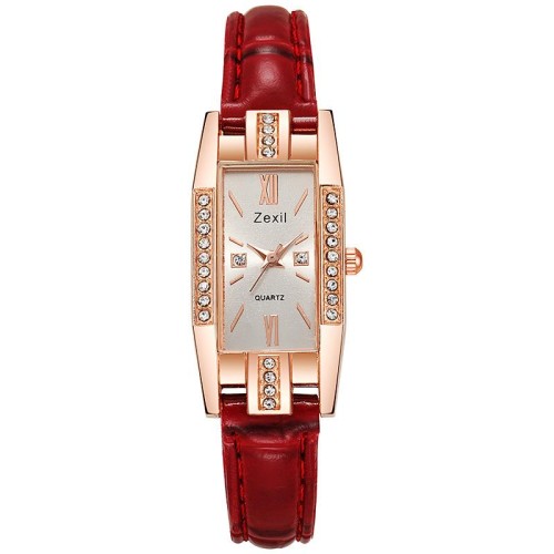  elegant temperament square lady quartz watch-face  personalty samll watch-face belt lady wrst-watches