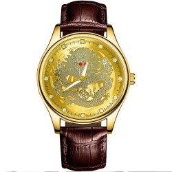  man watch belt quartz watch-face Waterproof watch-face fashion Business watch-face watch gold